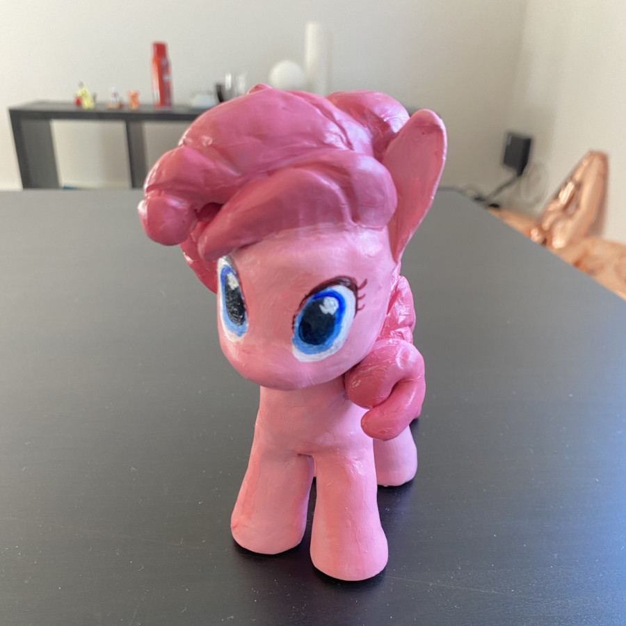 Pinkie pie, polymer clay