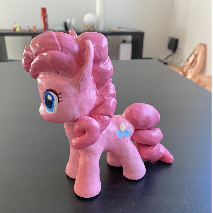 Pinkie pie, polymer clay