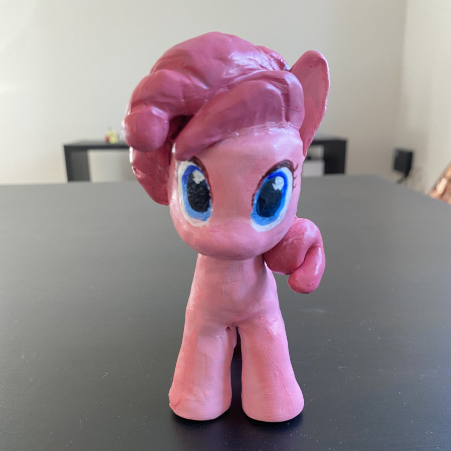 Pinkie pie, polymer clay